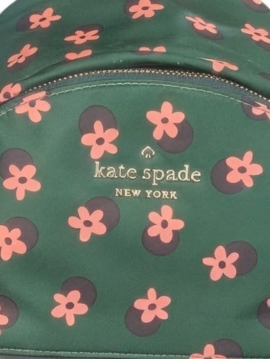 New Kate Spade Green Multi Floral Medium Backpack main image 4